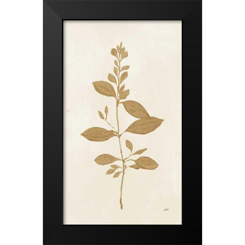 Botanical Study VIII Gold Black Modern Wood Framed Art Print by Purinton, Julia