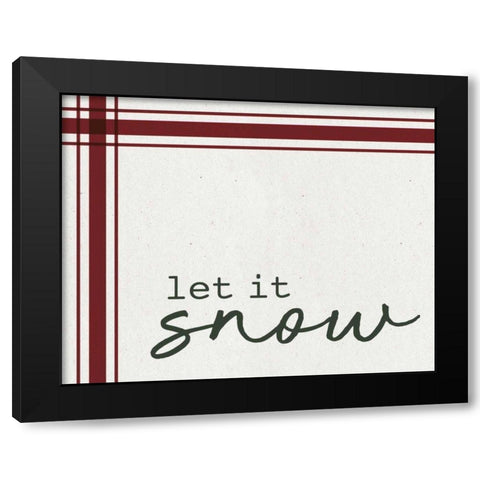 Good Tidings II Black Modern Wood Framed Art Print by Wild Apple Portfolio