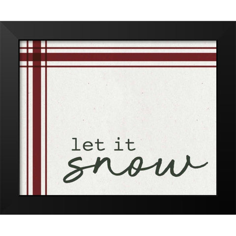 Good Tidings II Black Modern Wood Framed Art Print by Wild Apple Portfolio