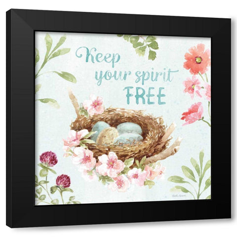 Sweet Bunnies VI Black Modern Wood Framed Art Print by Grove, Beth