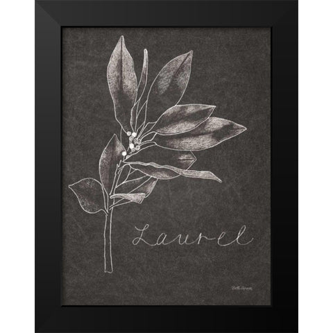 Black and White Chalkboard Christmas I Black Modern Wood Framed Art Print by Grove, Beth