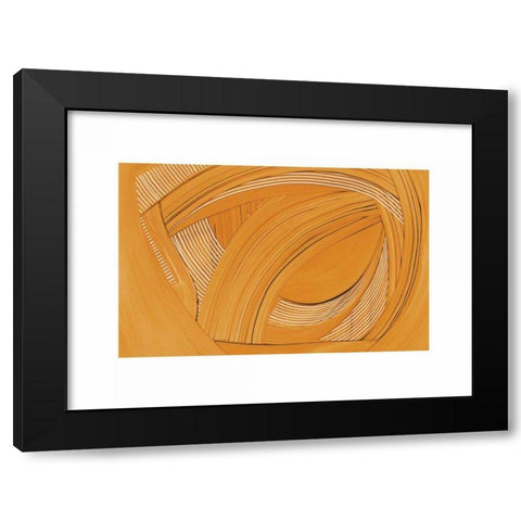 Weaving II Black Modern Wood Framed Art Print by Schick, Mike