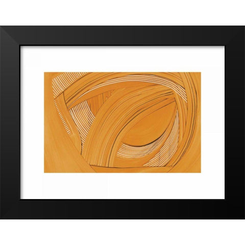 Weaving II Black Modern Wood Framed Art Print by Schick, Mike