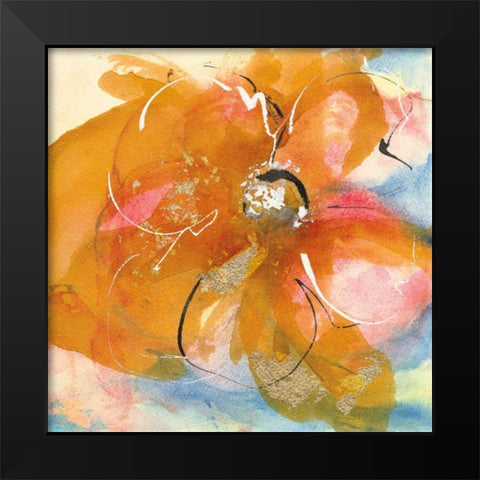 Amber Wash I Black Modern Wood Framed Art Print by Paschke, Chris