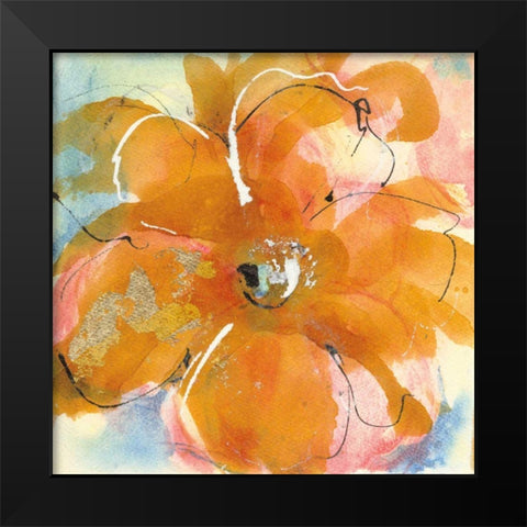 Amber Wash II Black Modern Wood Framed Art Print by Paschke, Chris