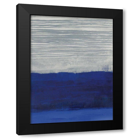 Gray Haze Black Modern Wood Framed Art Print by Maye, Jo