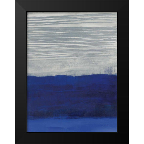 Gray Haze Black Modern Wood Framed Art Print by Maye, Jo