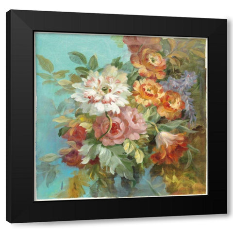 Seaside Garden I Black Modern Wood Framed Art Print by Nai, Danhui