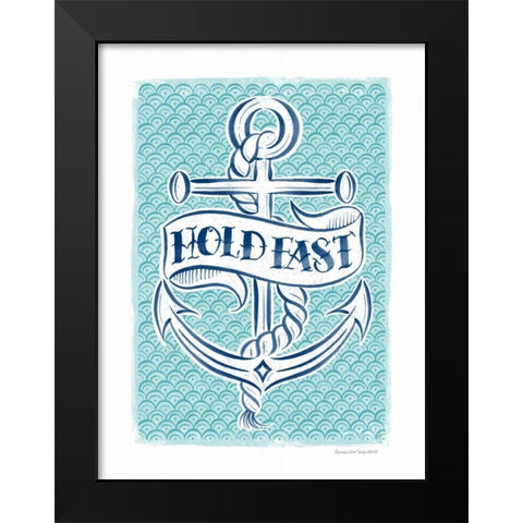 Hold Fast Black Modern Wood Framed Art Print by Snowdon, Alexandra