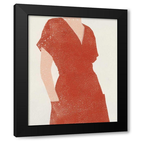 All Dressed Up I Black Modern Wood Framed Art Print with Double Matting by Hershey, Moira