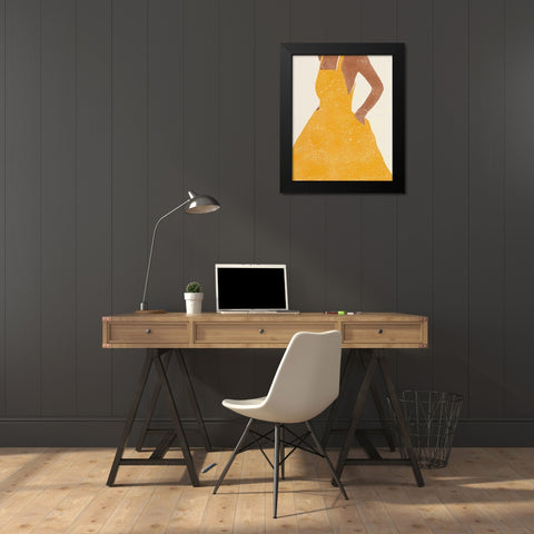 All Dressed Up II Black Modern Wood Framed Art Print by Hershey, Moira