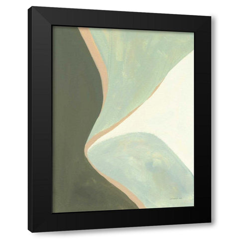 Retro Abstract III Black Modern Wood Framed Art Print with Double Matting by Nai, Danhui