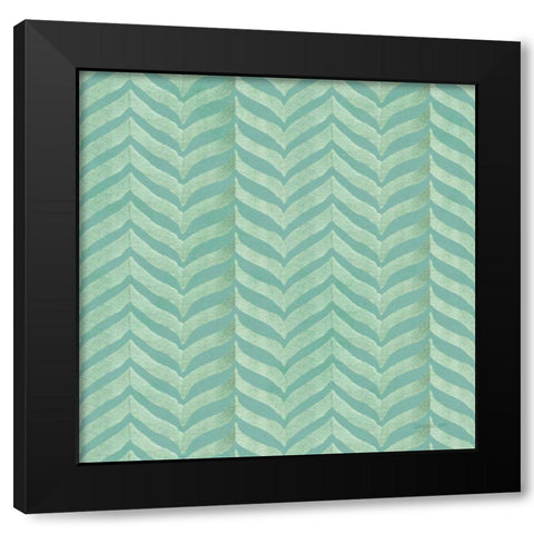 Wake Me Up Coffee Pattern VI Black Modern Wood Framed Art Print with Double Matting by Nai, Danhui