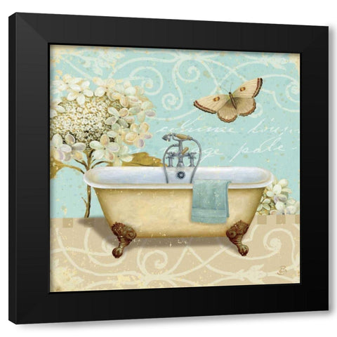 light Breeze Bath I Black Modern Wood Framed Art Print with Double Matting by Brissonnet, Daphne