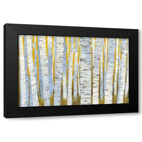 Aspen Grove Black Modern Wood Framed Art Print with Double Matting by Lovell, Kathrine