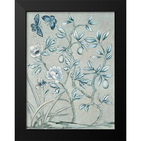 Shimmering Garden I Black Modern Wood Framed Art Print by Purinton, Julia
