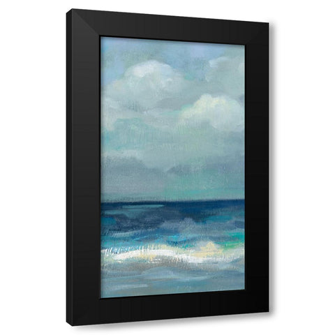 Clouds and Sea Crop Black Modern Wood Framed Art Print with Double Matting by Vassileva, Silvia