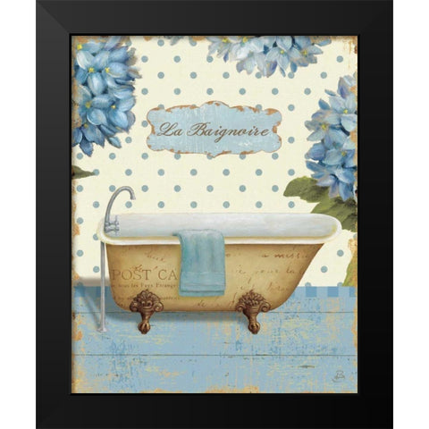 Thinking of You Bath II Black Modern Wood Framed Art Print by Brissonnet, Daphne