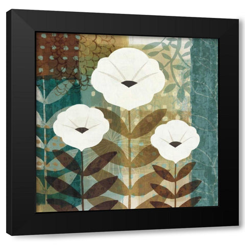 Floral Dream I WAG Black Modern Wood Framed Art Print by Mullan, Michael