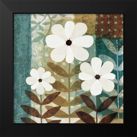 Floral Dream II WAG Black Modern Wood Framed Art Print by Mullan, Michael