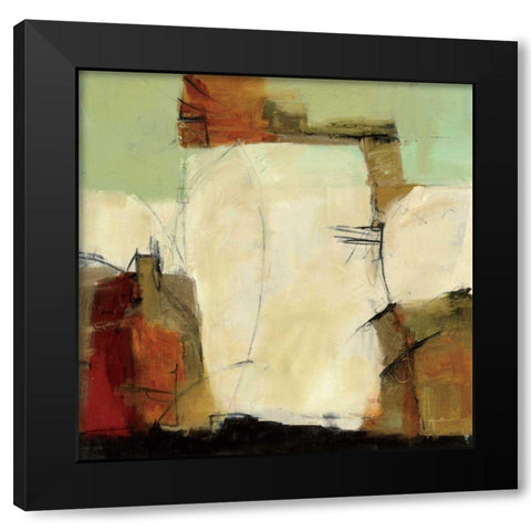 Study No. 124 Black Modern Wood Framed Art Print by Anderson, CJ