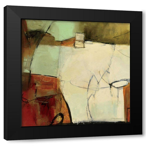 Study No. 126 Black Modern Wood Framed Art Print with Double Matting by Anderson, CJ