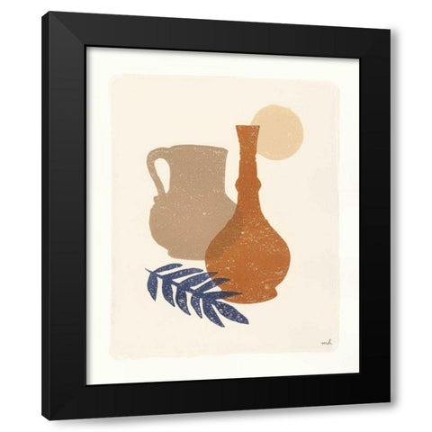Oasis II Black Modern Wood Framed Art Print by Hershey, Moira