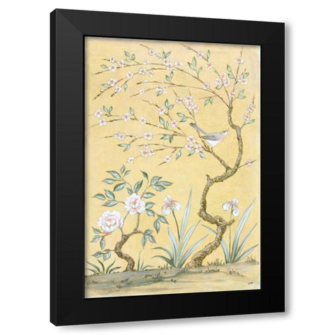 Spring Mural I Black Modern Wood Framed Art Print by Purinton, Julia