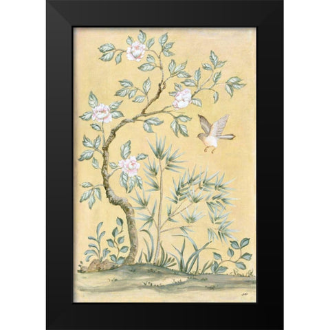 Spring Mural II Black Modern Wood Framed Art Print by Purinton, Julia