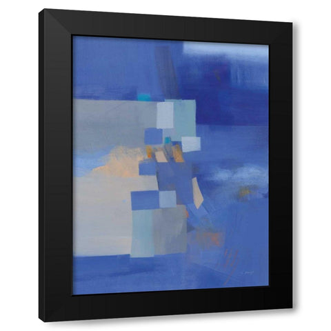 Blue Dawn Black Modern Wood Framed Art Print by Maye, Jo