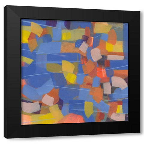 Intensity Black Modern Wood Framed Art Print by Maye, Jo