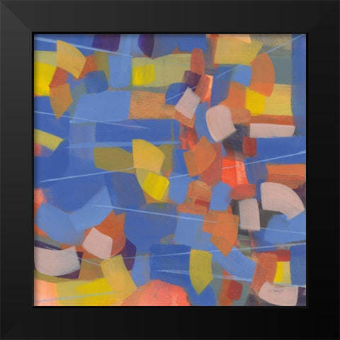 Intensity Black Modern Wood Framed Art Print by Maye, Jo