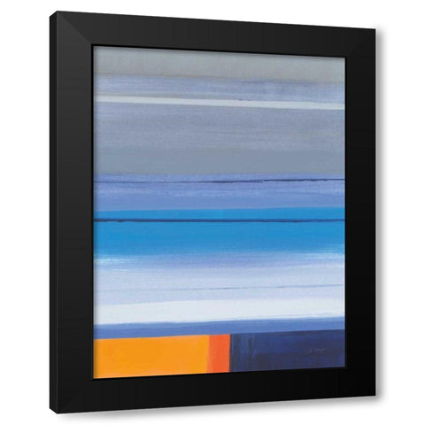 Sight Lines Black Modern Wood Framed Art Print with Double Matting by Maye, Jo