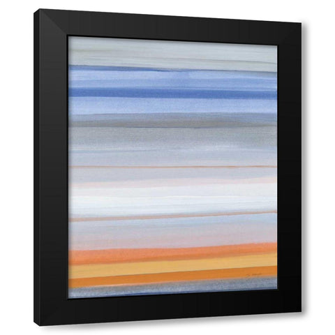 Horizons Black Modern Wood Framed Art Print by Maye, Jo