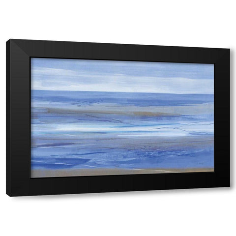 Summer Morning Black Modern Wood Framed Art Print by Maye, Jo