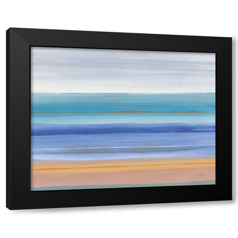 Warmth Black Modern Wood Framed Art Print by Maye, Jo