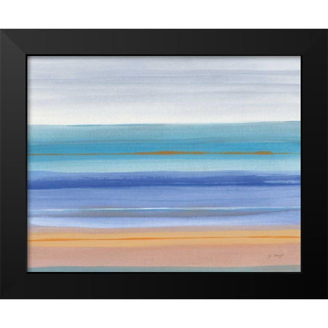 Warmth Black Modern Wood Framed Art Print by Maye, Jo