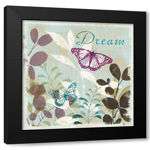 Be Leaves Spice II Black Modern Wood Framed Art Print by Wild Apple Portfolio