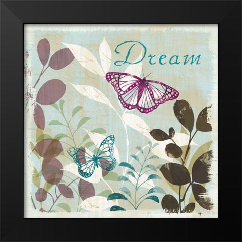 Be Leaves Spice II Black Modern Wood Framed Art Print by Wild Apple Portfolio