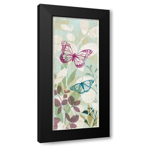 Fluttering Panel I Black Modern Wood Framed Art Print with Double Matting by Wild Apple Portfolio