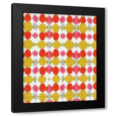 Watermark Yellow Pink II Black Modern Wood Framed Art Print with Double Matting by Green, Nancy