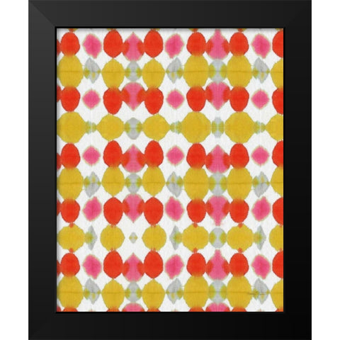Watermark Yellow Pink II Black Modern Wood Framed Art Print by Green, Nancy