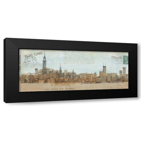 Cities III - New York Black Modern Wood Framed Art Print with Double Matting by Tillmon, Avery