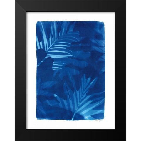 Cyanotype Tropical IV Black Modern Wood Framed Art Print by Green, Nancy