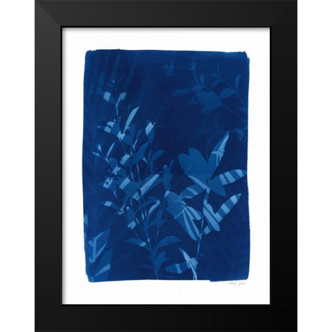 Cyanotype Tropical VI Black Modern Wood Framed Art Print by Green, Nancy
