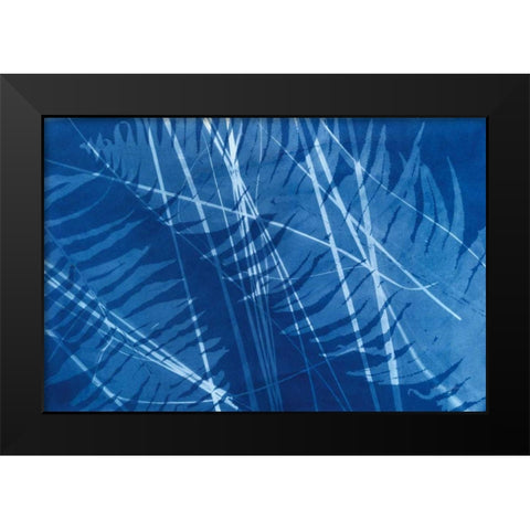Cyanotype Tropical XI Black Modern Wood Framed Art Print by Green, Nancy