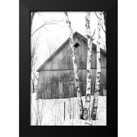 The Diamond Window Black Modern Wood Framed Art Print by Aledanda