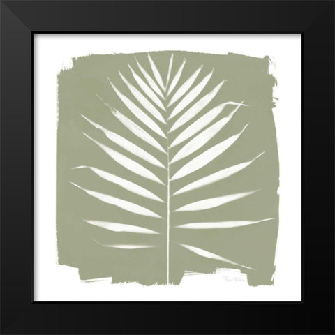 Nature by the Lake - Frond IV Warm Sq Black Modern Wood Framed Art Print by Rhue, Piper
