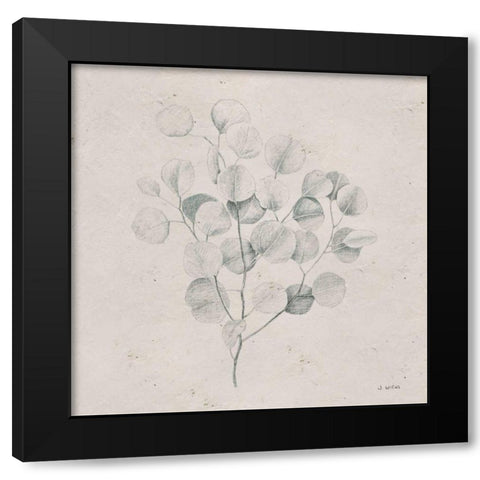 Soft Summer Sketches II Sq Black Modern Wood Framed Art Print with Double Matting by Wiens, James