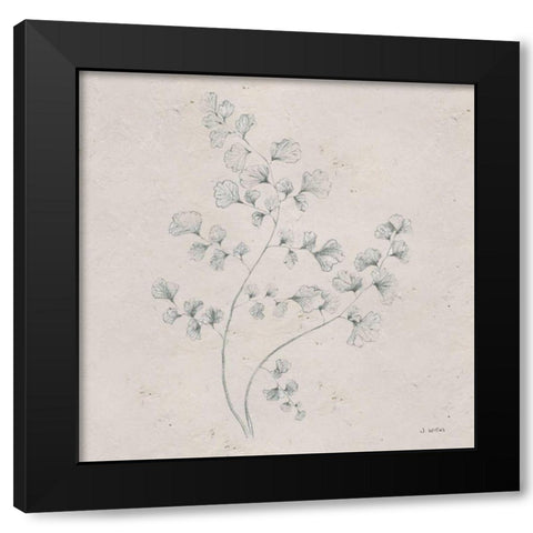 Soft Summer Sketches IV Sq Black Modern Wood Framed Art Print with Double Matting by Wiens, James